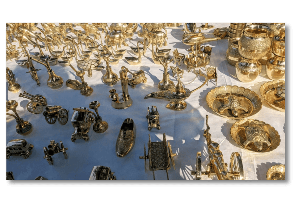 Objets en brocante